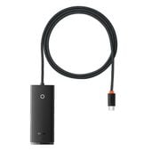 lite series przejściówka hub usb-c 4x usb 3.0 1m czarny