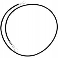Łańcuszek Harf damski czarny 50cm
