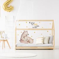 Naklejka Śpiące Niedźwiadki Misie DK257 XL