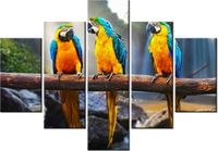 70 100CM OBRAZ 5 ELEM TRZY ARY DRUK PŁÓTNO