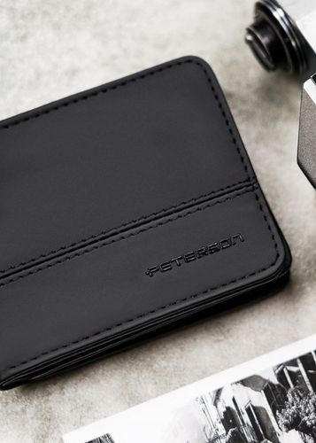 Portfel męski klasyczny poziomy RFID STOP mały kompaktowy prezent na Arena.pl
