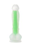 dildo żelowe świecące zielone 13cm beyond by toyfa