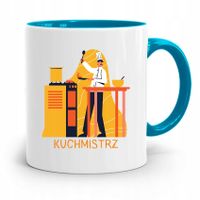 Kubek Błękitny Dla Kucharza Kuchmistrz Prezent Z Nadrukiem Ze Zdjęciem
