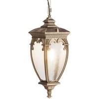 Lampa zwisowa zewnętrzna Fleur O414PL-01GB antyczna złota