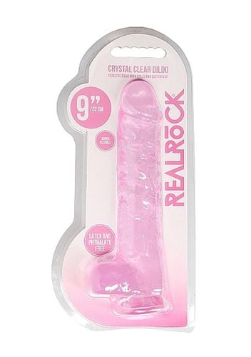 9"" / 23 cm realistic dildo with balls - pink na Arena.pl