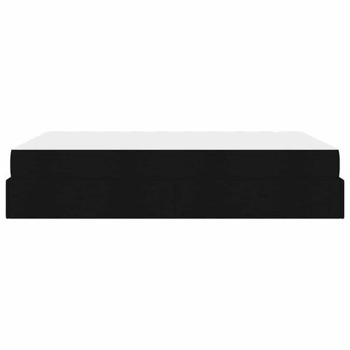 Ramka łóżka z materacem Czarny 140 x 200 cm tkanina na Arena.pl