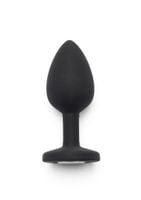 korek analny diamond booty jewel toyjoy czarny 7 cm
