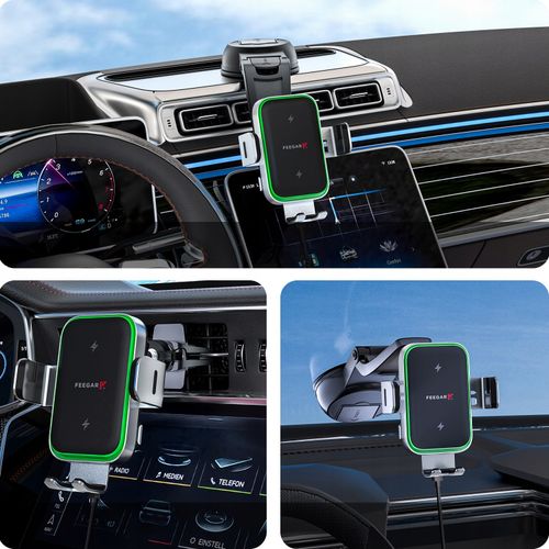 Uchwyt Samochodowy Na Telefon Feegar Qh400 Ładowarka Indukcja Szyba Kokpit na Arena.pl