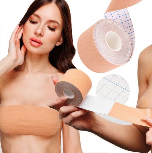 TAŚMA MODELUJĄCA UNOSZĄCA DEKOLT BIUST BOOB TAPE BIUSTONOSZ PUSHUP TAPING na Arena.pl