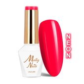 Lakier hybrydowy LED/UV Gel Polish MollyNails Neons Nr 76 Pinky Red 8g