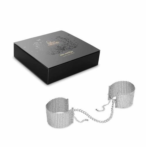 kajdanki desir metallique mesh silver handcuffs bijoux indiscrets na Arena.pl
