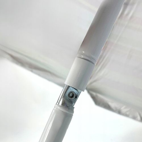 Parasol plażowy ogrodowy  w paski z kotwą i filtrem UV na Arena.pl