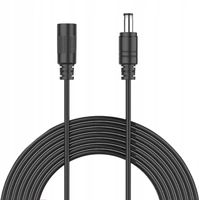 Przedłużacz Zasilania DC 20m Przedłużka Zasilania 5.5mm Do Kamer Lampek LED