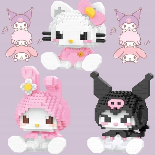 Klocki Hello Kitty Sanrio Figurka My Melody Box Pudełko 406 elementów na Arena.pl