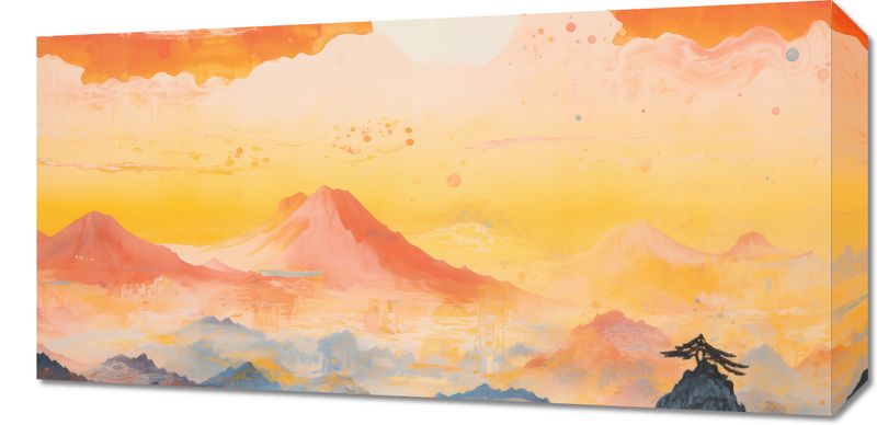 Obraz 60x30cm Świt nad Krainą Ciszych Gór zdjęcie 1