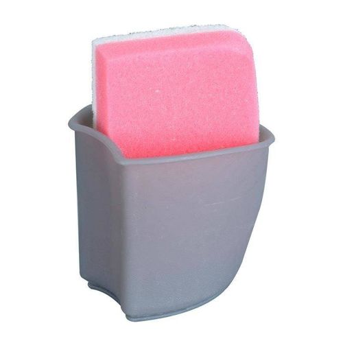 Dozownik Kuchenny Płynu do Naczyń z Pojemnikiem na Gąbkę Zmywak Biały na Arena.pl