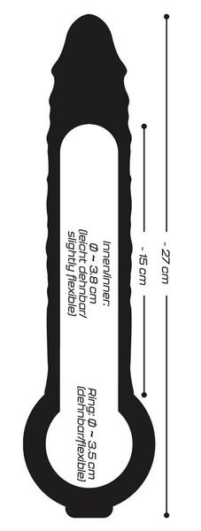 Crystal Clear Penis Sleeve zdjęcie 8