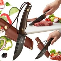2 SZT NÓŻ MYŚLIWSKI TAKTYCZNY FINNKA + POKROWIEC 20 cm FOXTER