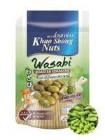 Edamame prażone w posypce z wasabi ostra japońska przekąska chrupiący coated broad beans Khao 120g