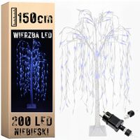 Wierzba drzewko 150 cm 200 LED świecące dekoracyjne stojące barwa niebieska