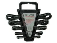 SILVER KLUCZE OCZKOWE Z GRZECHOTKĄ 5 elem. (6-22mm)
