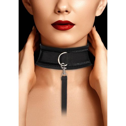 Velvet Adjustable Collar With Leash na Arena.pl