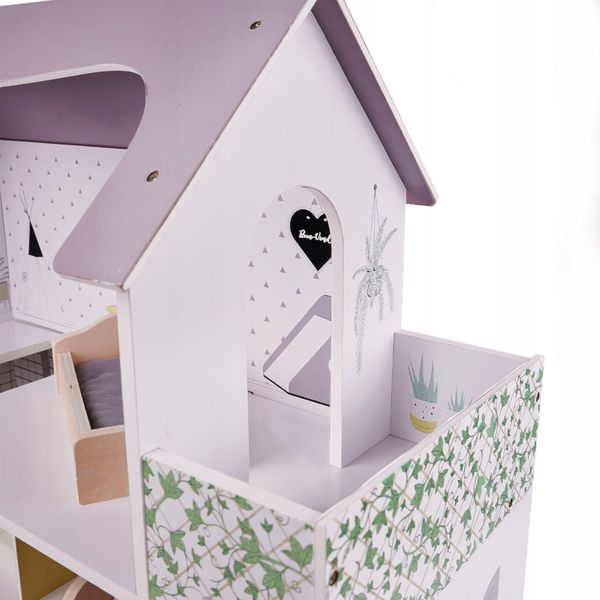 Domek drewniany dla lalek 70 cm zdjęcie 9