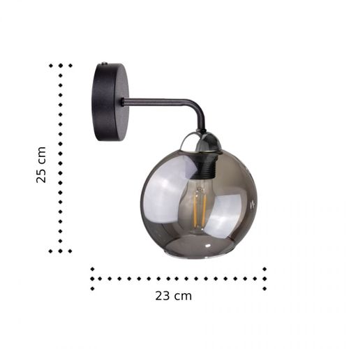 Kinkiet 1xE27 COSMO BLACK/SILVER na Arena.pl