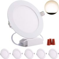 lampa sufitowa led biała 6 w zestaw 5 lamp