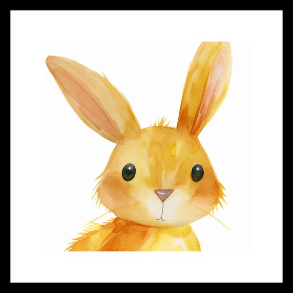 Plakat 20x20cm Słodki Zajączek zdjęcie 3