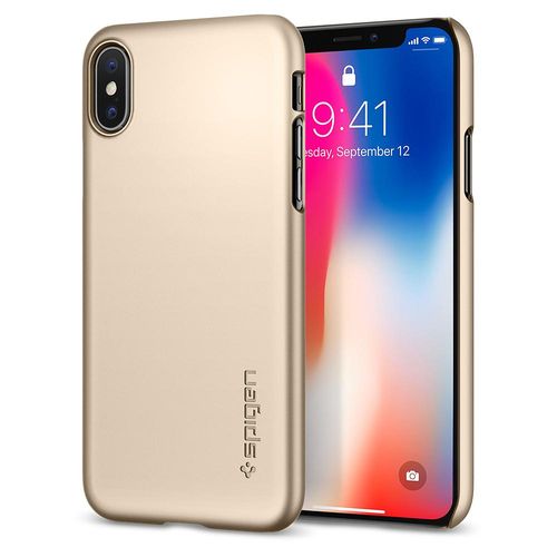 SPIGEN THIN FIT iPhone X - GOLD na Arena.pl