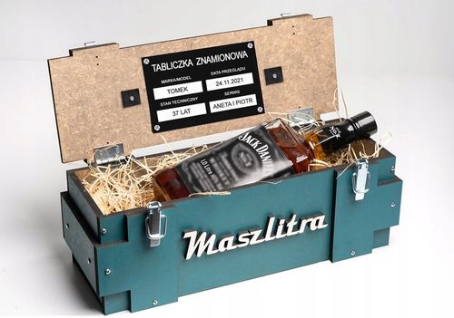 Prezent na 18-99 urodziny dla Taty Kolegi skrzynka na alkohol Maszlitra na Arena.pl