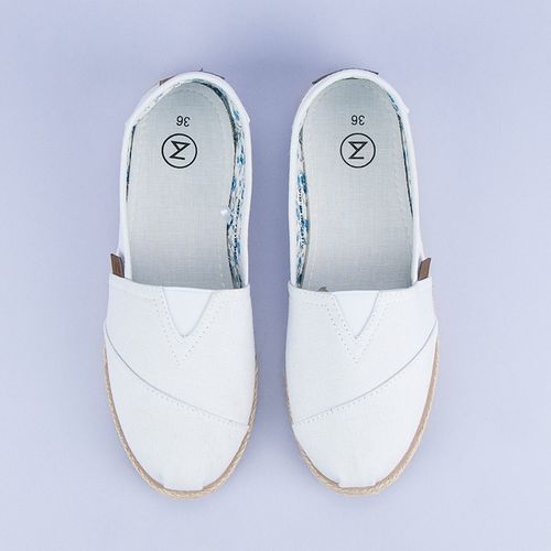 BIAŁE WSUWANE ESPADRYLE Rozmiar - 40 na Arena.pl