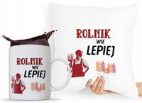 Zestaw Poduszka + Kubek Dla Rolnika Prezent Z Nadrukiem Ze Zdjęciem