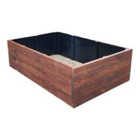 Warzywniak Miniszklarnia Inspekt Skrzynia drewniana150 x 100 x 44 Ziel