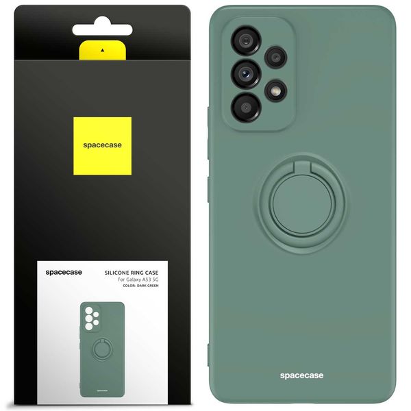 Spacecase Silicone Ring Galaxy A53 5G Dark Green zdjęcie 1