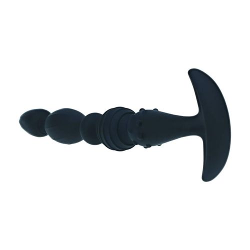 Multi Textured Silicone Flared Anal Probe - Black na Arena.pl