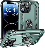 ETUI PANCERNE AFARER NA TELEFON IPHONE 15 PRO ZIELONE Z UCHWYTEM