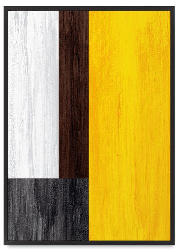 Plakat abstrakcja geometryczna 61x91 cm w czarnej ramie na Arena.pl