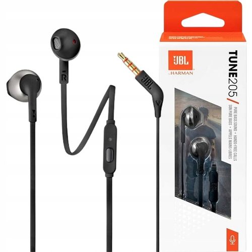 Słuchawki przewodowe douszne JBL Tune 205 na Arena.pl