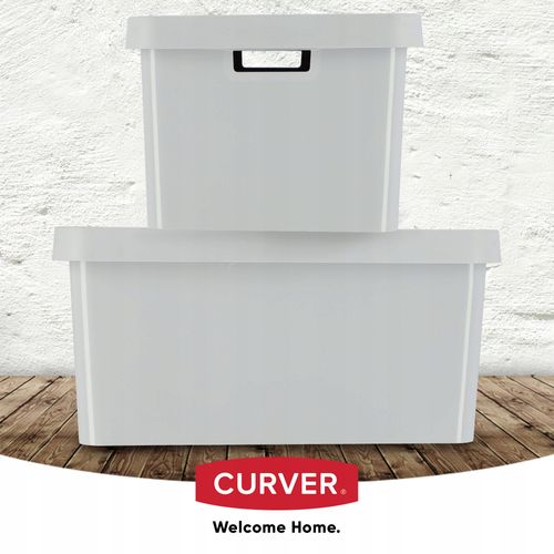 Curver Pojemnik Pudełko Z Pokrywką 45 L Szary na Arena.pl