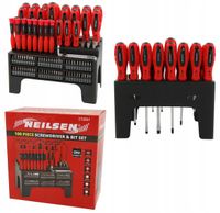 Zestaw ŚRUBOKRĘTÓW wkrętaków BITÓW precyzyjnych 100 el IMBUS TORX + STOJAK