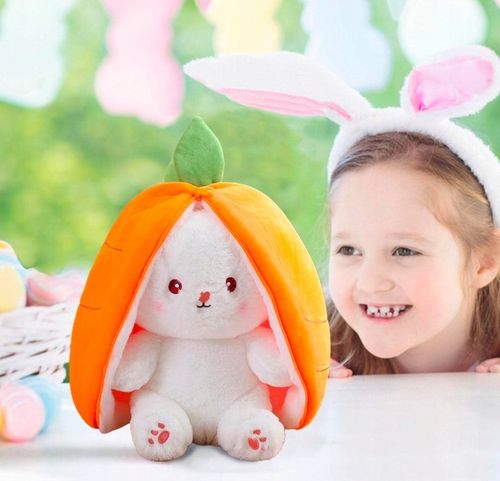 MASKOTKA PLUSZAK KRÓLIK MARCHEWKA 25CM na Arena.pl
