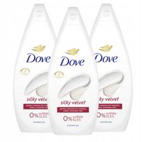 Dove Silky Velvet Żel pod prysznic 3 x 720ml