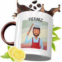 Kubek Bordowy Dla Piekarza Na Urodziny Prezent Z Nadrukiem Ze Zdjęciem