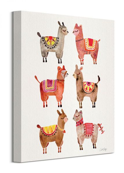 Alpacas - Obraz na płótnie 30x40 cm zdjęcie 1