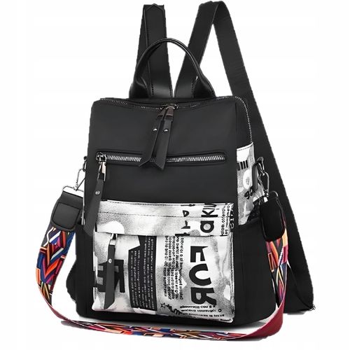 PLECAK DAMSKI MIEJSKI TOREBKA PLECACZEK CZARNY 2W1 na Arena.pl