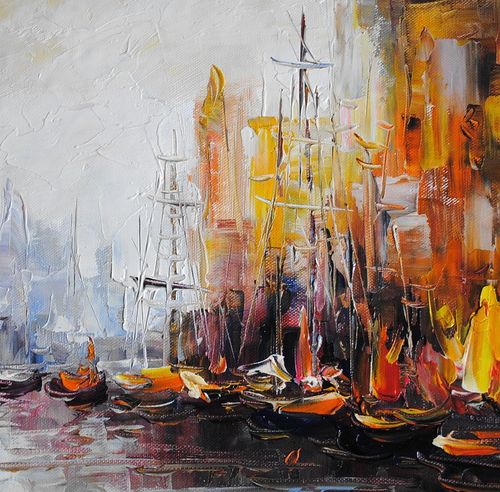 Impresja miejska (50x60cm) na Arena.pl