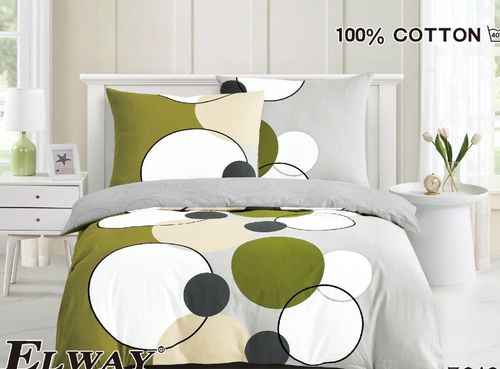 Pościel ELWAY satyna bawełniana 140x200cm KOŁA 5010 na Arena.pl