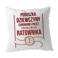 Poduszka dziewczyny ratownika - poduszka z nadrukiem